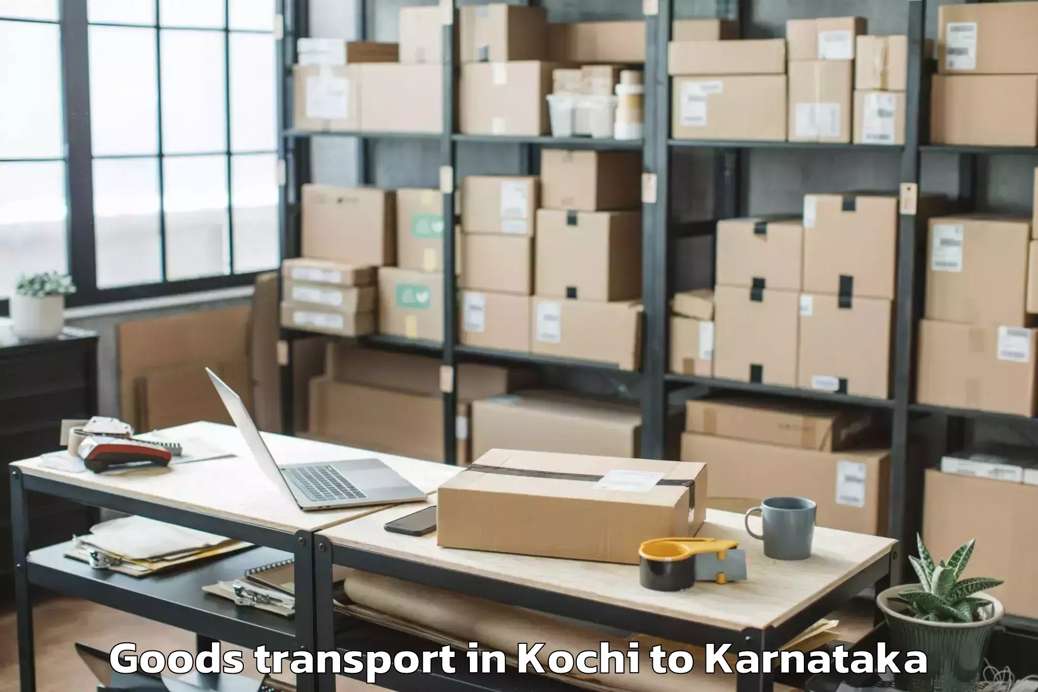 Affordable Kochi to Channagiri Goods Transport